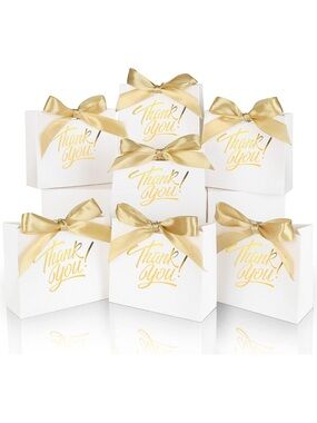 NWT 60 Pack Small Thank You Gift Bag Boxes, 4.5x1.8x3.9in. 🌼